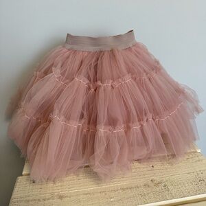 Elegant Pink Tulle Skirt